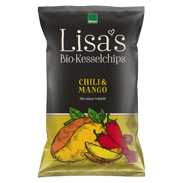 Lisa&#039;s Økologiske chili- og mangochips fra kedlen