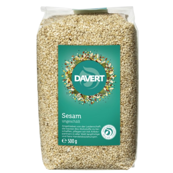 Davert Økologisk uafskallet sesam med frøskal