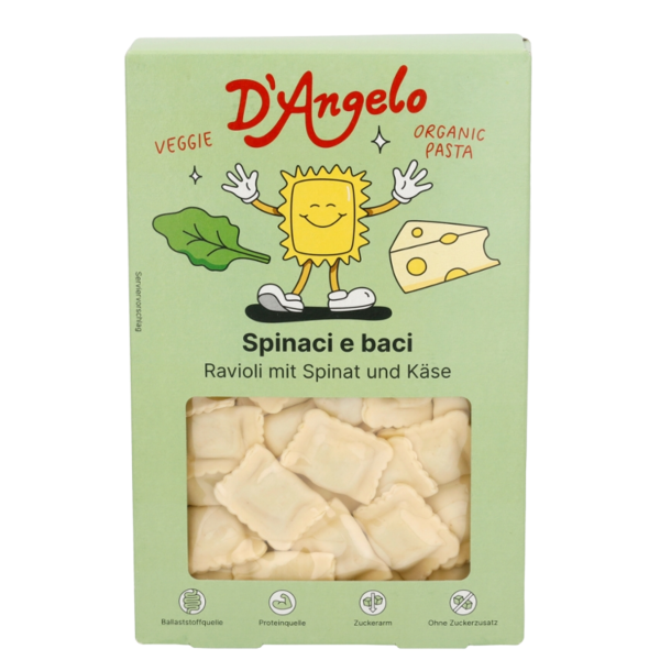 D'Angelo Økologisk Ravioli ost spinat