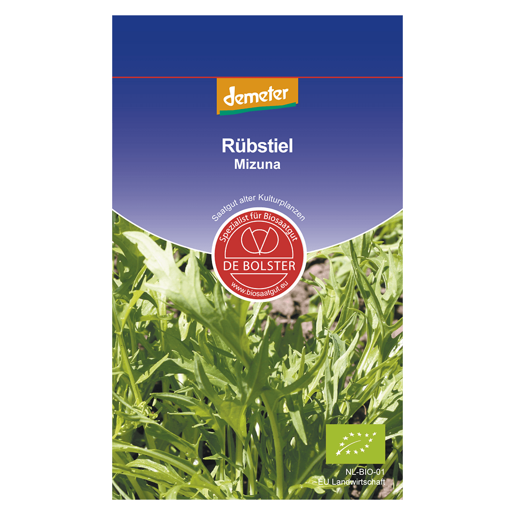 DE Bolster Økologisk roestel Mizuna greenist.dk
