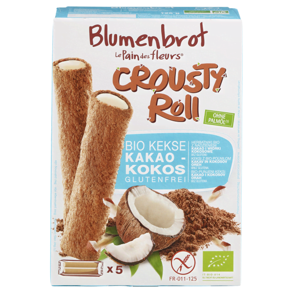 Blumenbrot Økologisk knasende rullekakao kokos