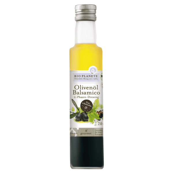 Bio Planète Økologisk olivenolie og balsamicoeddike, 250 ml