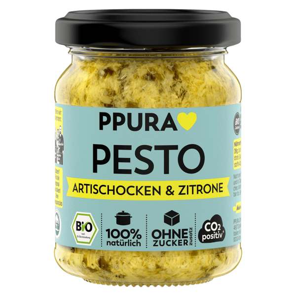 PPura Økologisk artiskok- og citronpesto