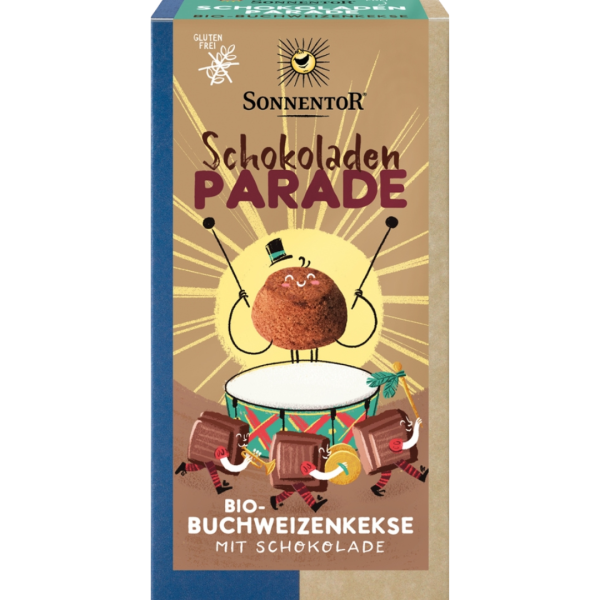 Sonnentor Bio Schokoladen-Parade Kekse, 100 g, Packung