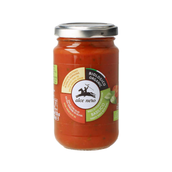 Alce Nero Bio Tomatensauce mit Basilikum
