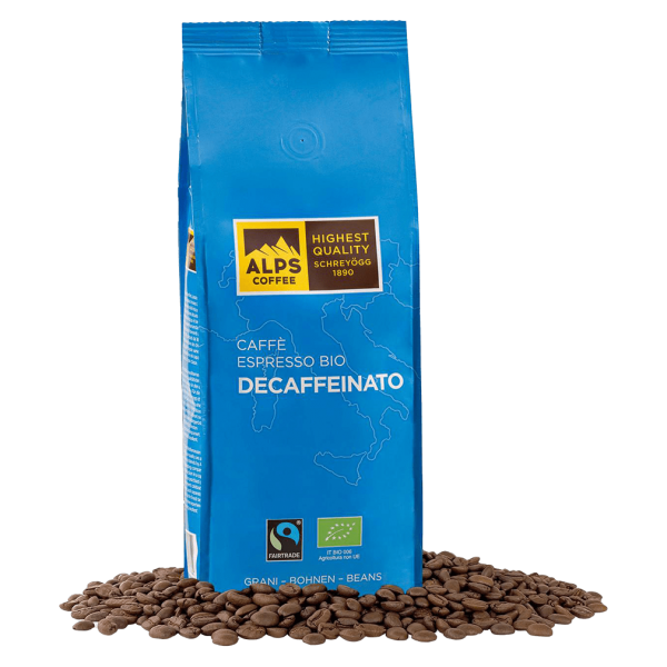 Alps Coffee Økologisk Decaffeinato, espresso, hele bønner