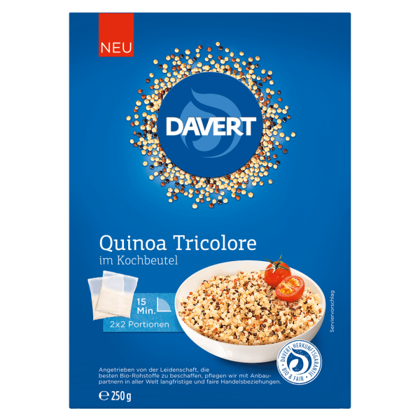 Davert Økologisk quinoa Tricolore madlavningspose