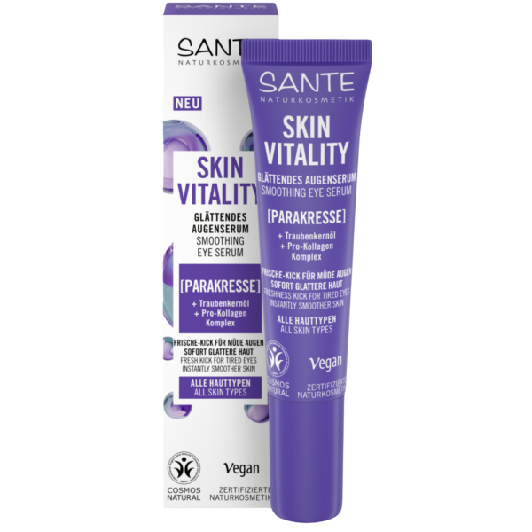 Sante Naturkosmetik Skin Vitality Glättendes Augenserum, 15 ml