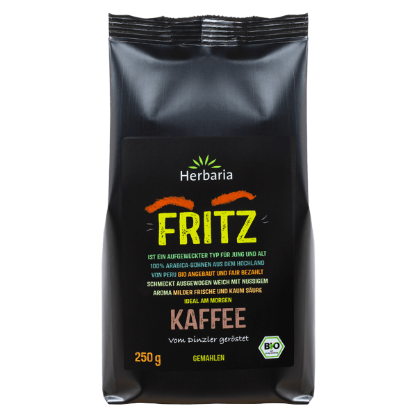 Herbaria Økologisk kaffe Fritz formalet, 250g