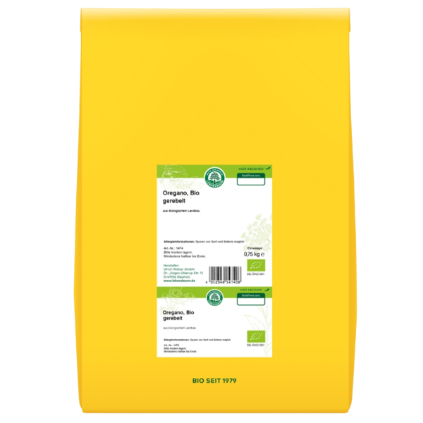 Lebensbaum Bio Oregano, gerebelt und getrocknet