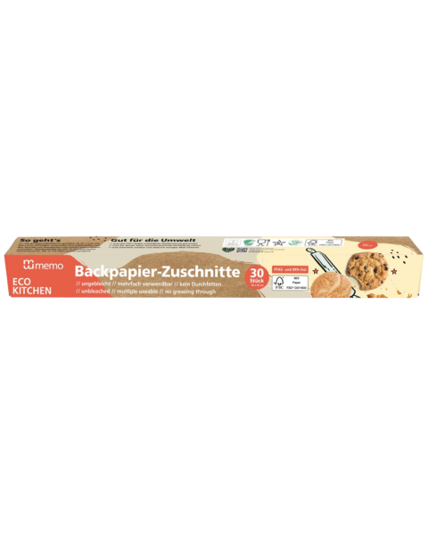 Memo Backpapier-Zuschnitte