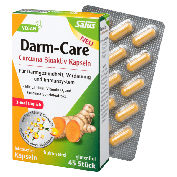Salus Darm-Care Curcuma Bioaktive kapsler, 45 kapsler