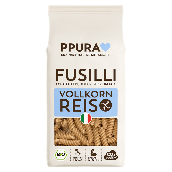 PPura Fusilli af økologiske fuldkornsris