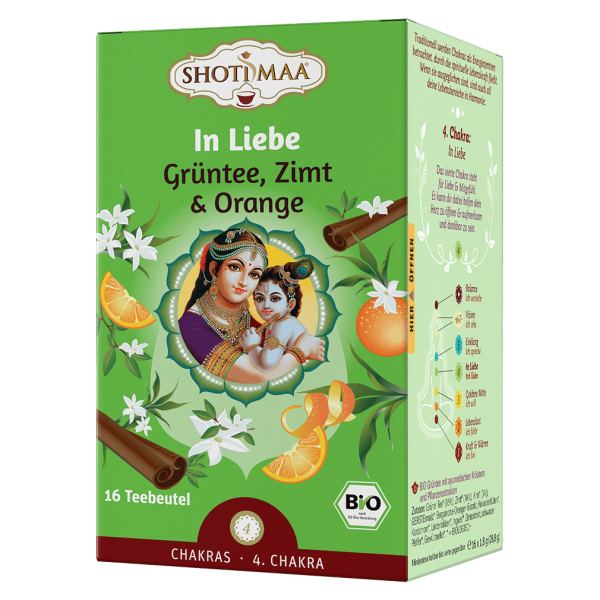 Shotimaa Økologisk In Liebe grøn te, kanel &amp; appelsin