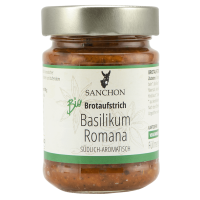 Sanchon Økologisk basilikum Romana - krydret smørepålæg Sanchon Økologisk basilikum Romana - krydret smørepålæg