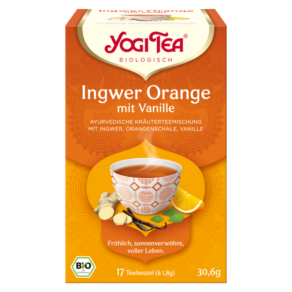 Yogi Tea Økologisk ingefær-orange te