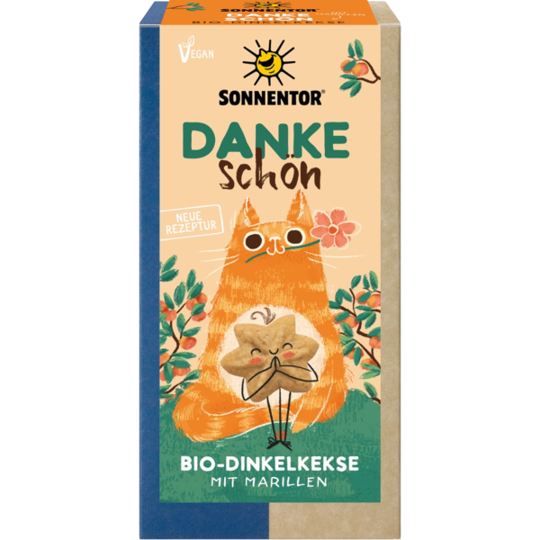 Sonnentor Økologiske Tak-småkager med spelt og abrikos, 125 g