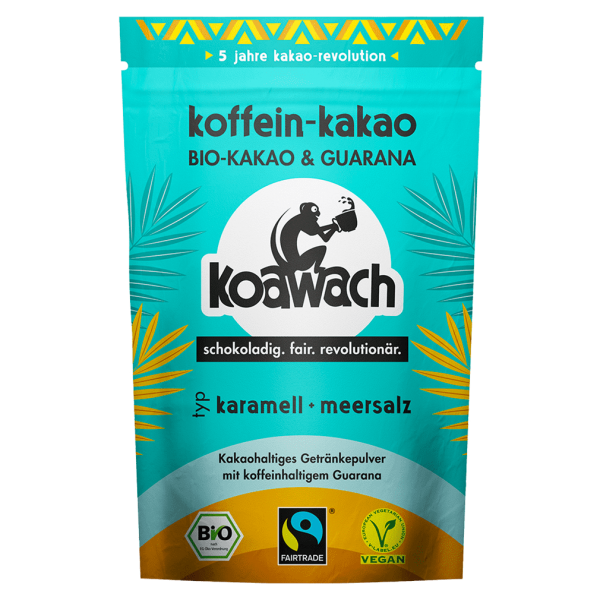 koawach Økologisk drikkechokolade Karamel + havsalt