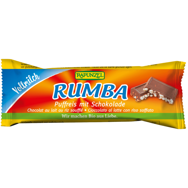 Rapunzel Bio Rumba Puffreisriegel Vollmilch