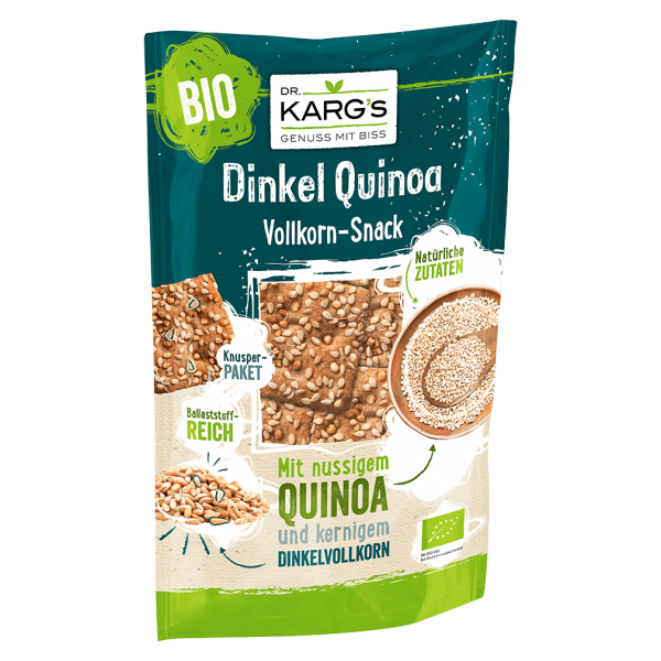 DR. KARG&#039;S Økologisk knækbrød Snack Spelt Quinoa