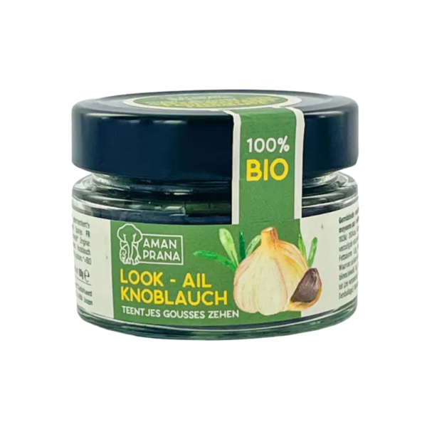 Aman Prana Bio Schwarz fermentierte Knoblauchzehen