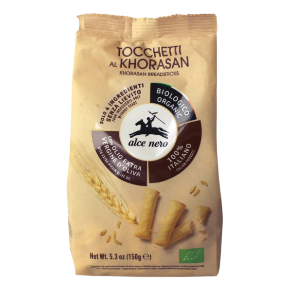 Alce Nero Økologiske tocchetti af khorasanhvede med olivenolie, 150g