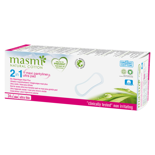 Masmi Organic Care Økologiske trusseindlæg Maxi ekstra lang