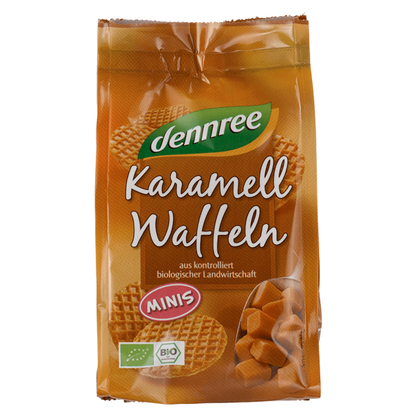 dennree Økologiske mini karamelvafler