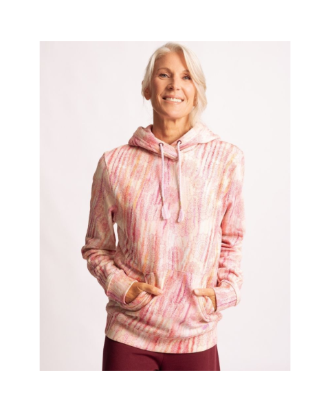 Spirit of Om Hoodie Sarva Patala - perlrosa