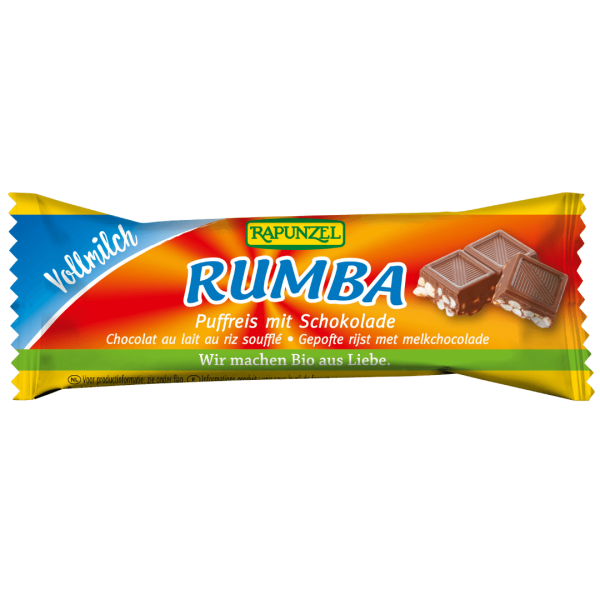 Rapunzel Bio Rumba Puffreisriegel Vollmilch