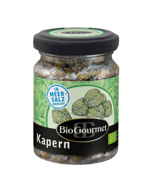 BioGourmet Bio Kapern in Meersalz, 120g