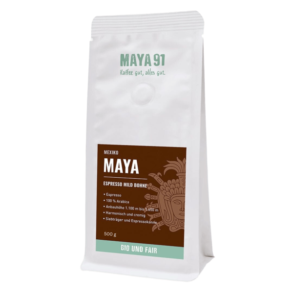 Maya Kaffee Økologisk Espresso hele bønner