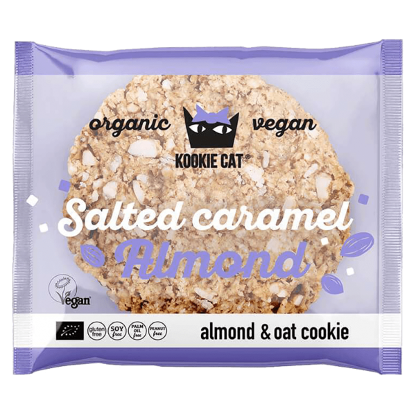 Kookie Cat Økologisk saltkaramel-mandler Cookie