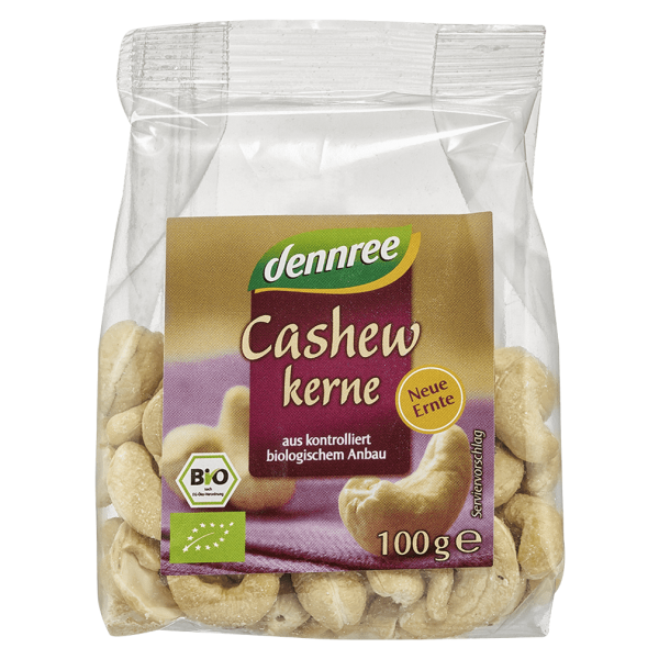 dennree Økologiske cashewnødder, hele
