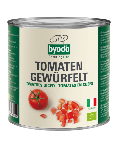 byodo Tærnede tomater i tomatjuice, 2,55 kg