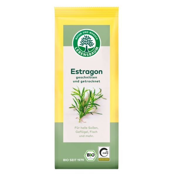 Lebensbaum Bio Estragon, geschnitten und getrocknet