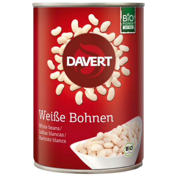 Davert Økologiske hvide bønner, tørrede
