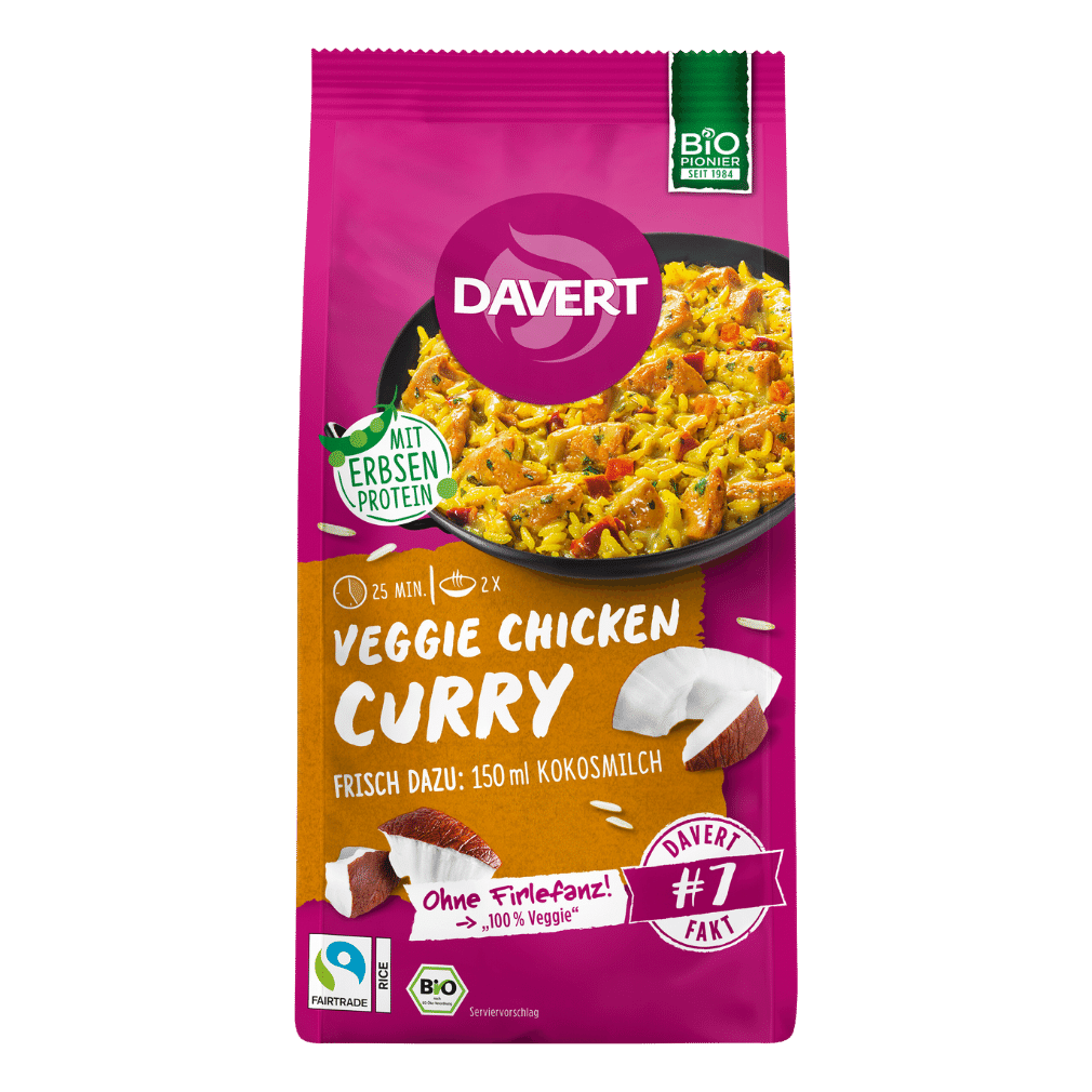Bio Veggie Chicken Curry von Davert bei greenist.de
