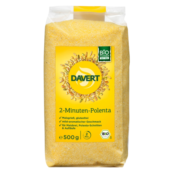 Davert Bio 2-Minuten-Polenta Glutenfrei, 500g