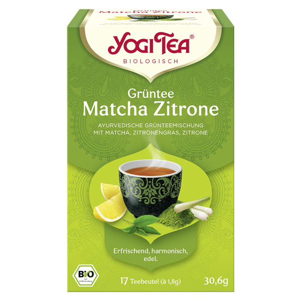 Yogi Tea Økologisk grøn te matcha citron