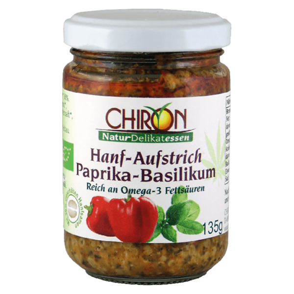 Chiron Økologisk hampespreads Paprika Basilikum