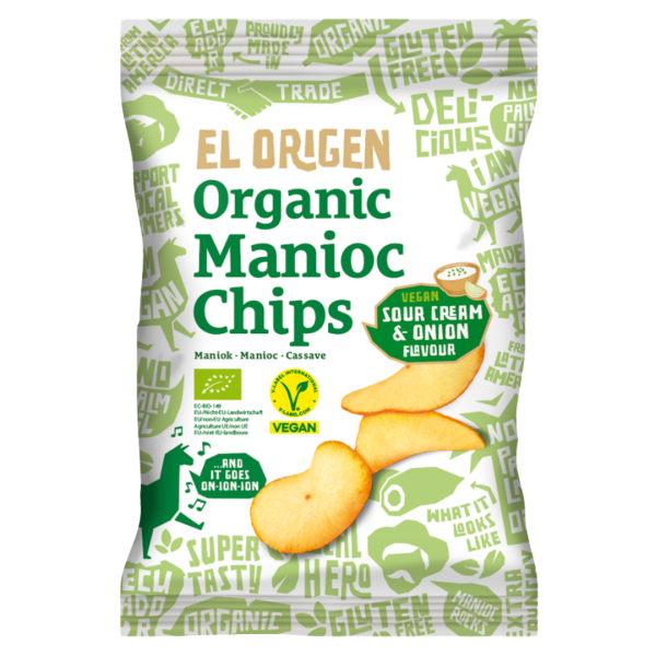 el Origen Økologiske plantain chips med paprika