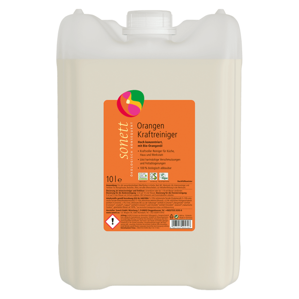 Sonett Orange Kraftrengøring, fedtopløser, 0,5 l