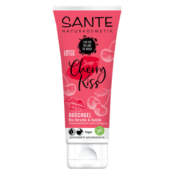 Sante Naturkosmetik Cherry Kiss Shower Gel Økologisk kirsebær &amp; vanilje