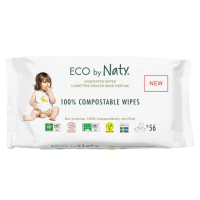 Naty  Økologiske vådservietter sensitive (uden parfume) Naty  Økologiske vådservietter sensitive (uden parfume)