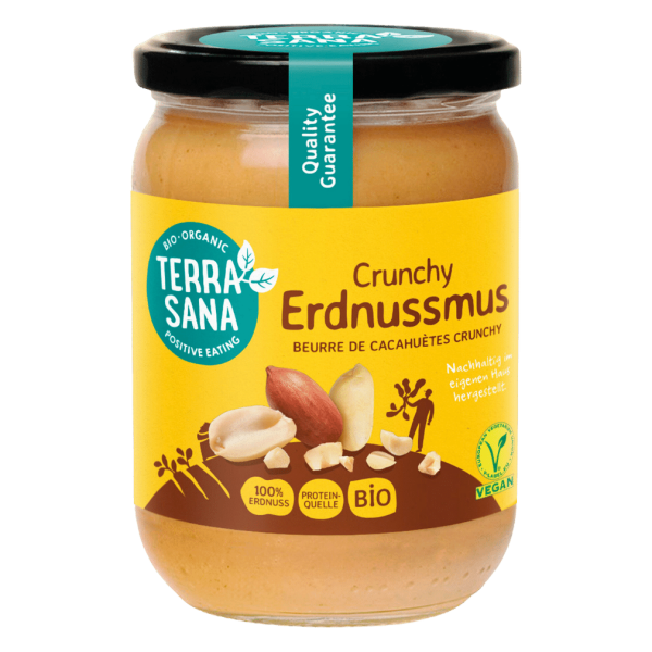 TerraSana Økologisk jordnøddesmør Crunchy