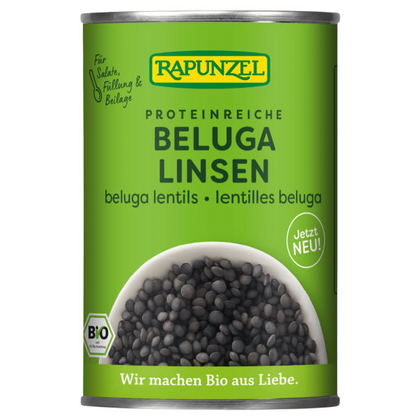 Rapunzel Bio Beluga Linsen in der Dose