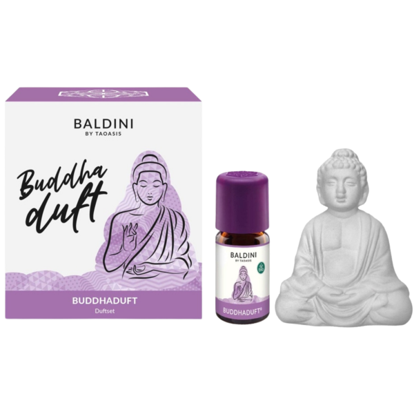 Baldini Buddhaduft sæt med duftsten og duftolie, 5 ml