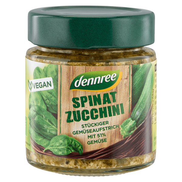 dennree Økologisk grøntsagsspread spinat zucchini