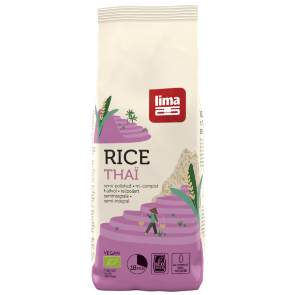 Lima Økologiske thailandske ris, delvis poleret